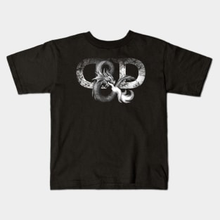 Dungeons and Dragons Silver Logo Kids T-Shirt